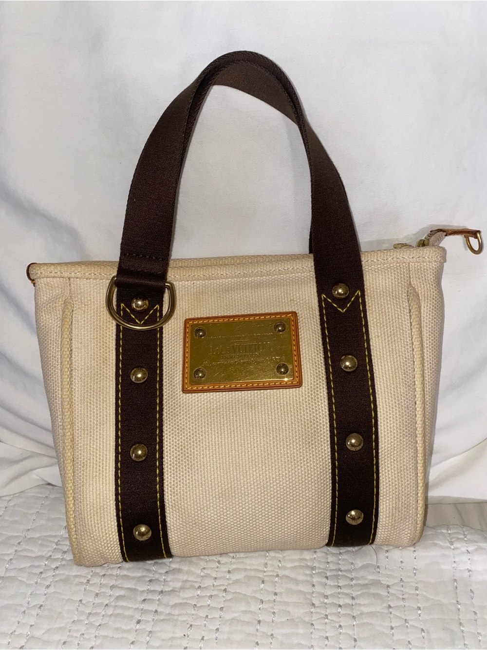 Louis Vuitton Antigua Cabas PM Mini Authentic